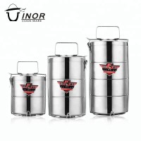 thermal insulation stainless steel metal lunch box for food storage